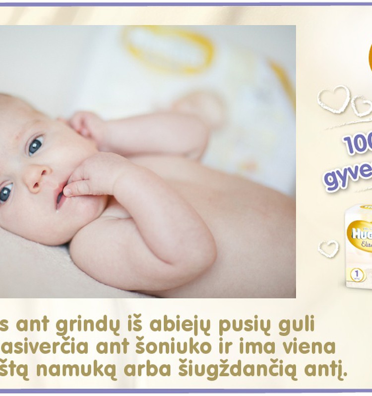 Mažylis auga kartu su Huggies® Elite Soft: 70 diena