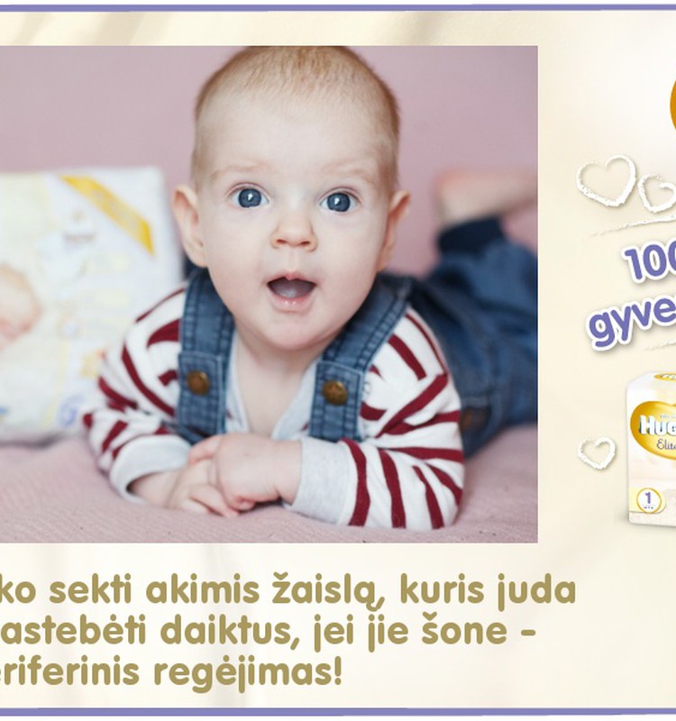 Mažylis auga kartu su Huggies® Elite Soft: 96 diena