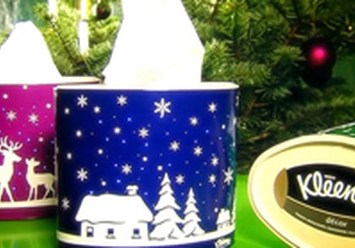  Papuošk savo namus kalėdinėmis dekoratyvinėmis servetėlėmis Kleenex®!