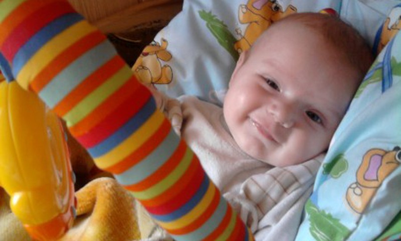 Mieliausia sūnelio šypsenėlė