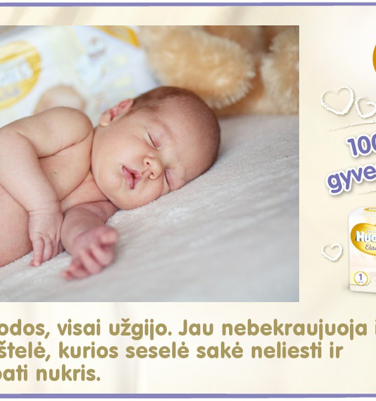 Mažylis auga kartu su Huggies® Elite Soft: 20 diena