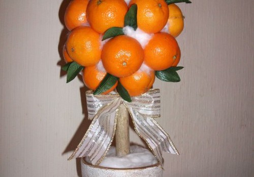 Kalėdinis mandarinų medelis
