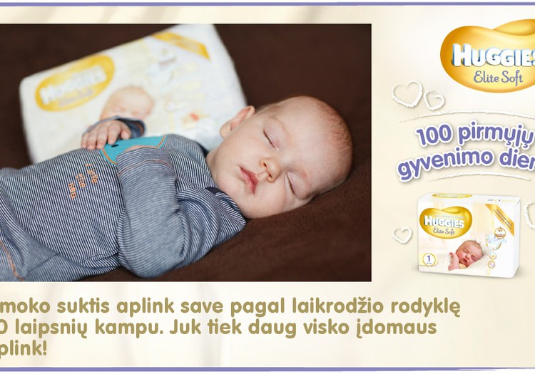 Mažylis auga kartu su Huggies® Elite Soft: 66 diena