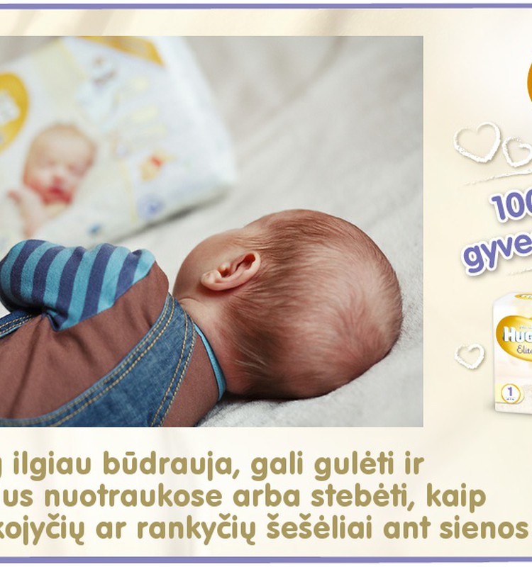 Mažylis auga kartu su Huggies® Elite Soft: 29 diena