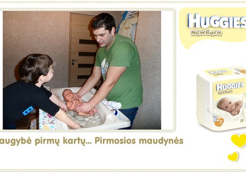 Hubertas auga kartu su Huggies ® Newborn: 7 gyvenimo diena