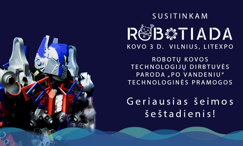 Kviečiame į technologijų ir robotų parodą „po vandeniu“ ROBOTIADA 2018!