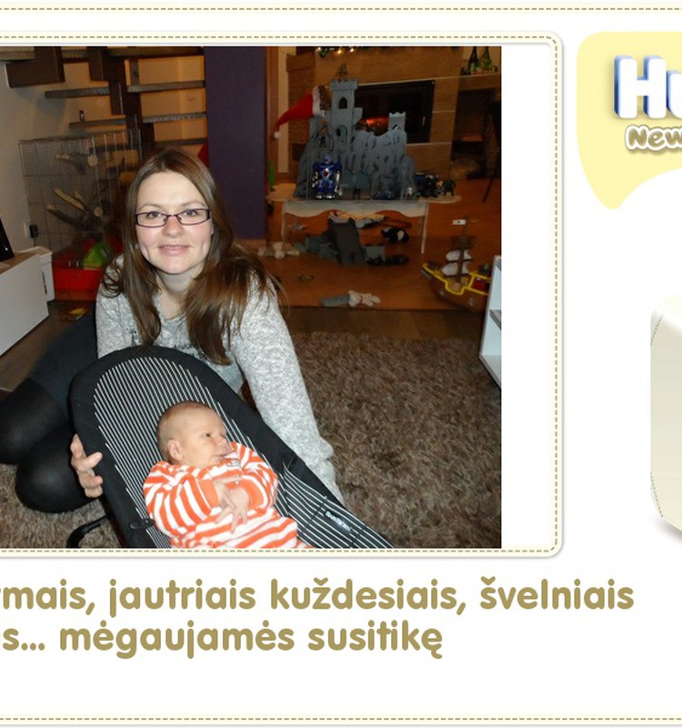 Hubertas auga kartu su Huggies ® Newborn: 11 gyvenimo diena