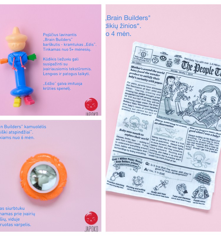 Ieškome mažųjų testuotojų, išbandant „Brain Builders" žaislus
