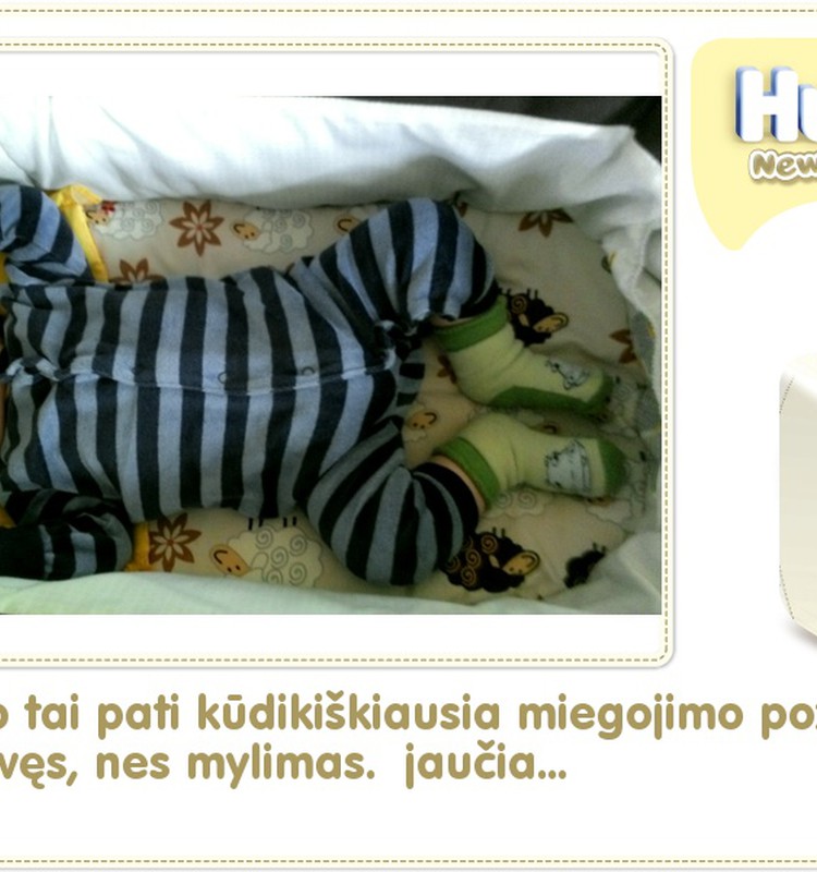 Hubertas auga kartu su Huggies ® Newborn: 93 gyvenimo diena