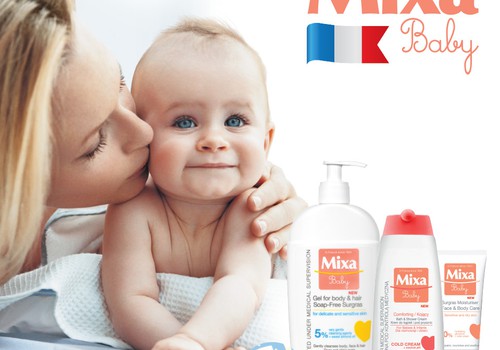MIXA Baby - švelnios odos priemonės kūdikiams ir mamoms