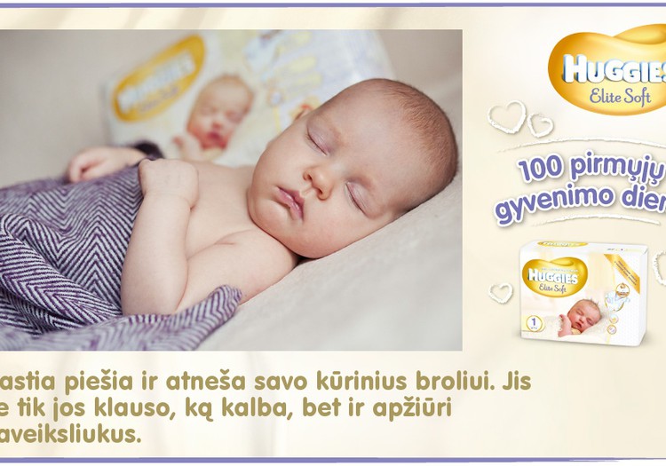 Mažylis auga kartu su Huggies® Elite Soft: 52 diena