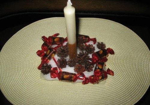Kalėdinė saldžioji žvakidė