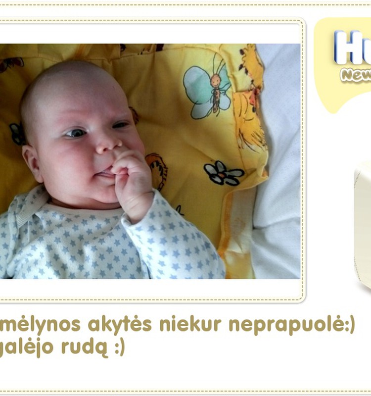 Hubertas auga kartu su Huggies ® Newborn: 94 gyvenimo diena