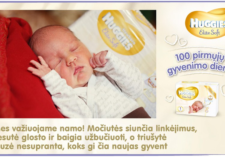 Mažylis auga kartu su Huggies® Elite Soft: 3 diena