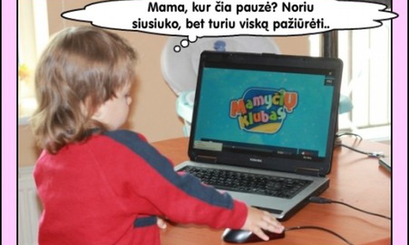 Sukurk komiksus "Aš visada žiūriu laidą "Mamyčių klubas"