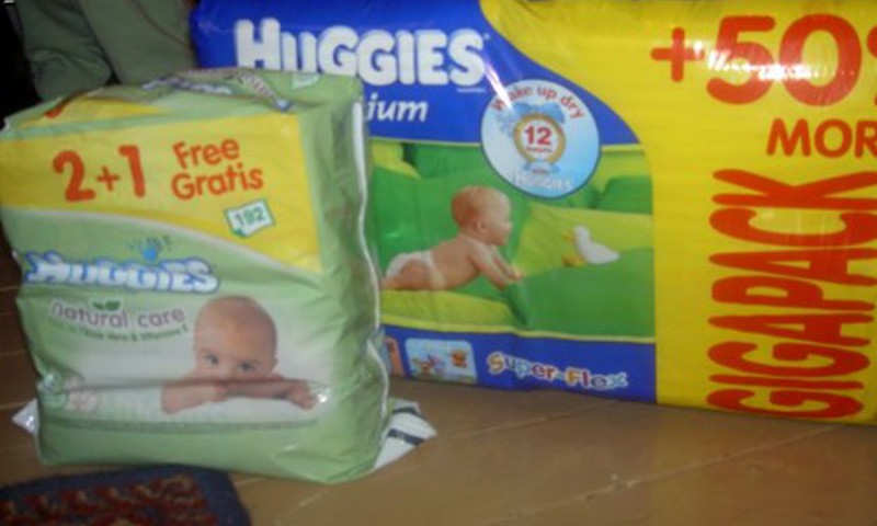 Už 104 HUGGIES sauskelnių vienetus sumokėjome tik 55 litus!!!