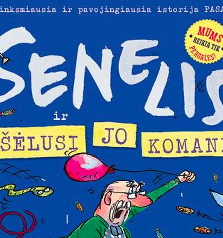 Kas  laimi knygą "Senelis ir pašėlusi jo komanda"