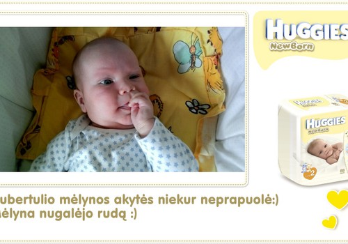 Hubertas auga kartu su Huggies ® Newborn: 94 gyvenimo diena