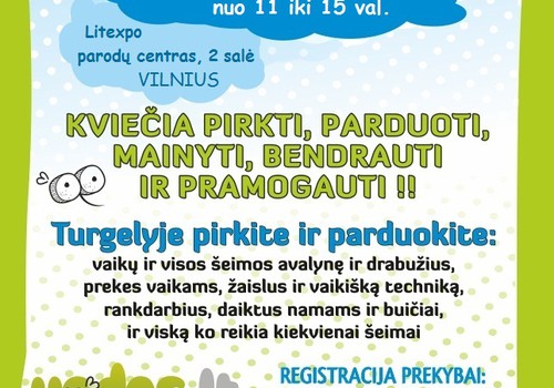 Paskutinis šiais metais "Uodo šeimos turgelis" šį šeštadienį Vilniuje