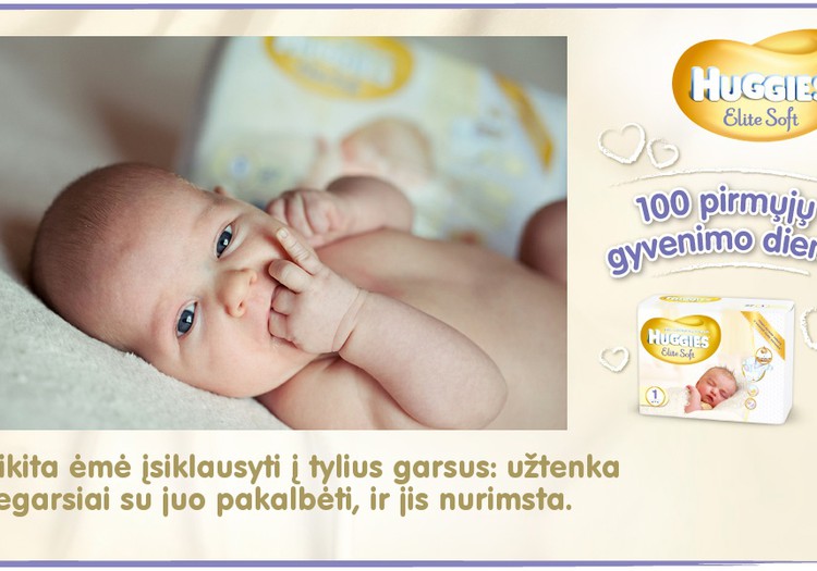 Mažylis auga kartu su Huggies® Elite Soft: 51 diena