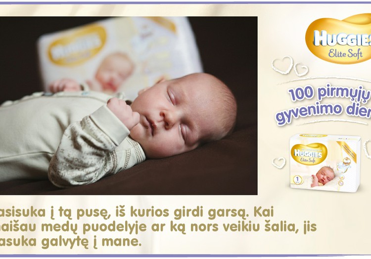 Mažylis auga kartu su Huggies® Elite Soft: 34 diena