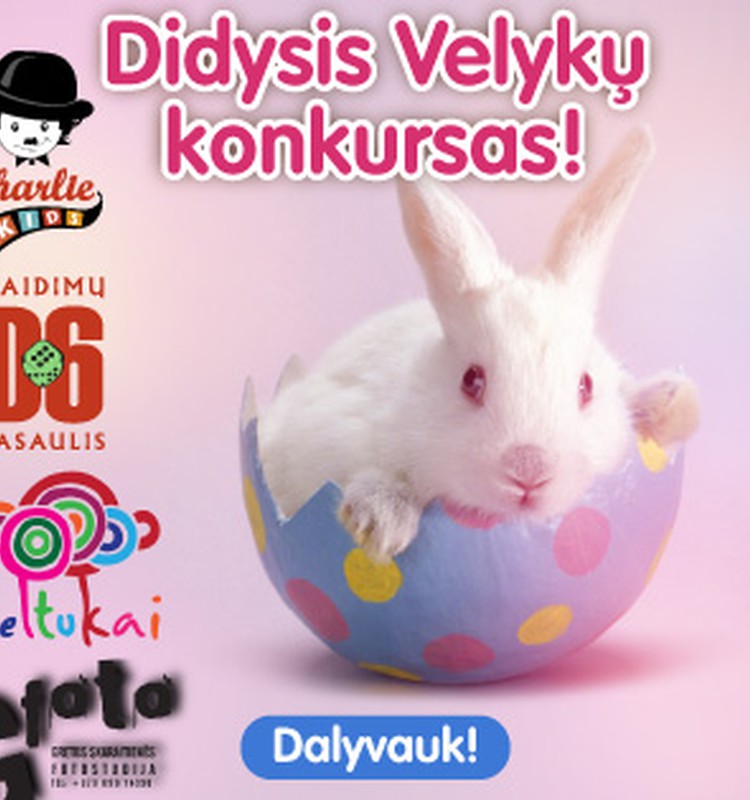 DALYVAUK IKI RYTOJAUS - Įspūdingas Velykų konkursas!