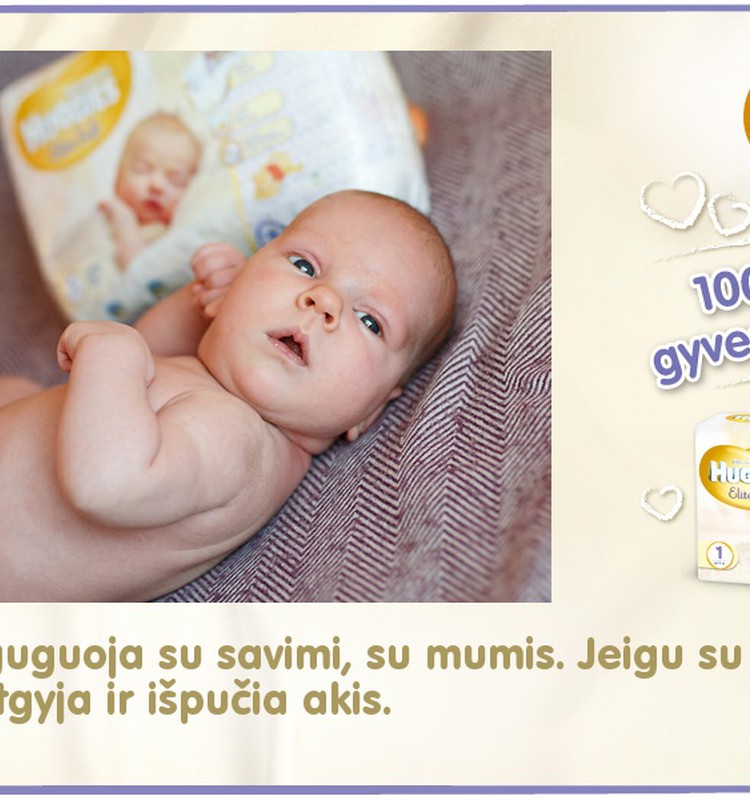 Mažylis auga kartu su Huggies® Elite Soft: 46 diena