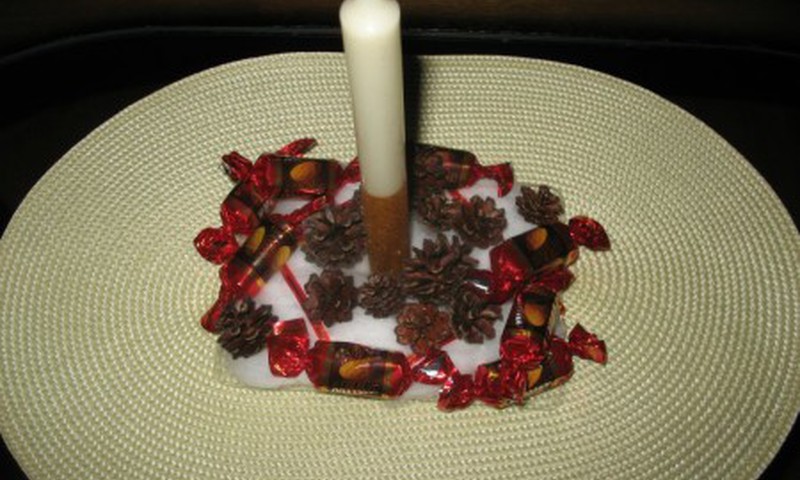 Kalėdinė saldžioji žvakidė