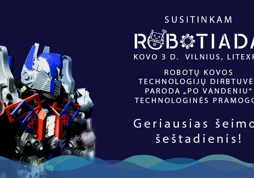 Kviečiame į technologijų ir robotų parodą „po vandeniu“ ROBOTIADA 2018!