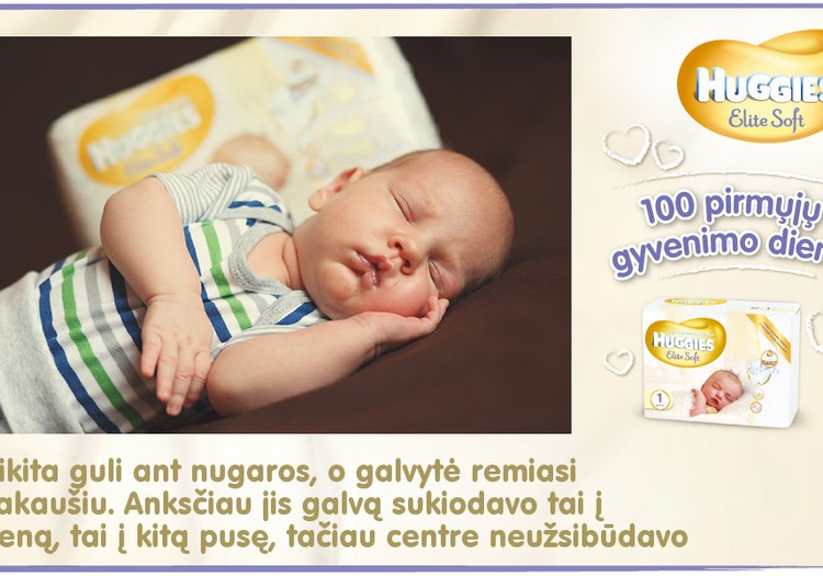 Mažylis auga kartu su Huggies® Elite Soft: 31 diena