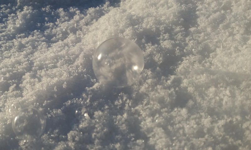 Žiemos ritmu: burbulų eksperimentas :)