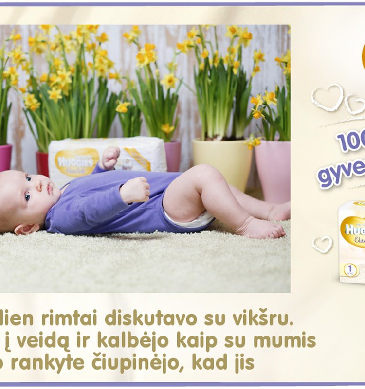 Mažylis auga kartu su Huggies® Elite Soft: 93 diena