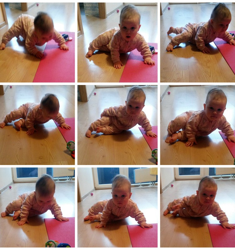 31 kūdikio raidos savaitė: bandymai atsisėsti savarankiškai