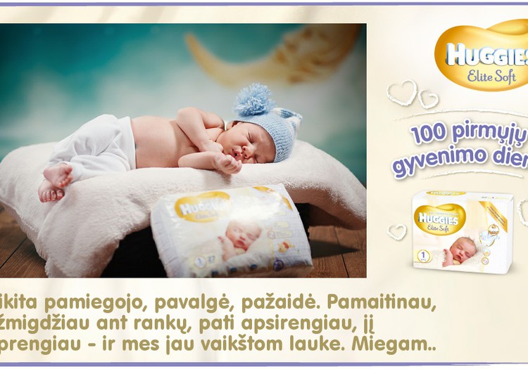 Mažylis auga kartu su Huggies® Elite Soft: 25 diena