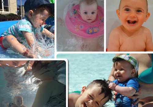 FOTO "Mažųjų maudynės"+ įteikiame Huggies Little swimmers