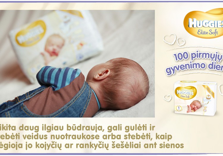 Mažylis auga kartu su Huggies® Elite Soft: 29 diena