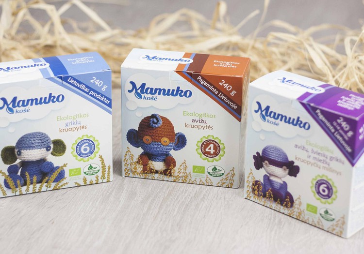 “Mamuko” košės - vienintelės ekologiškos košės vaikams, gaminamos Lietuvoje