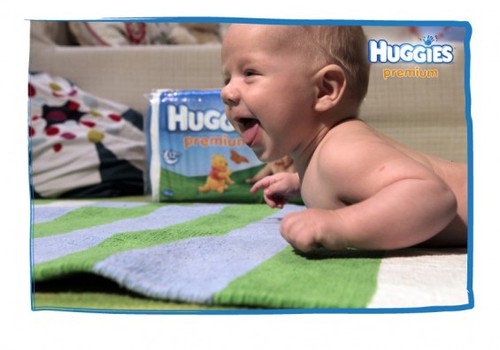 Pradžiugink mažylį žaismingomis Huggies® Premium sauskelnėmis!