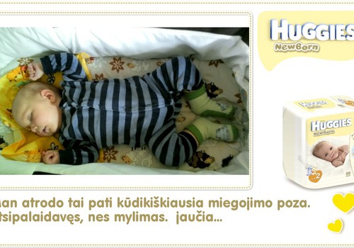 Hubertas auga kartu su Huggies ® Newborn: 93 gyvenimo diena