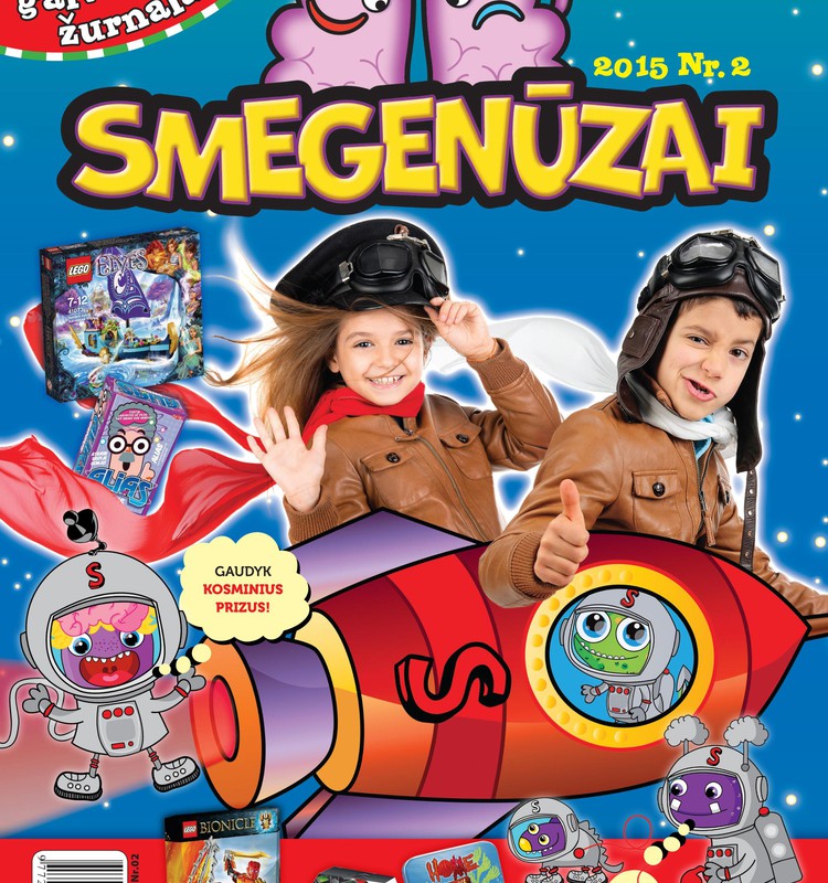 Naujas galvosūkių žurnalas pradinukams - "Smegenūzai". Išbandyk ir laimėk!