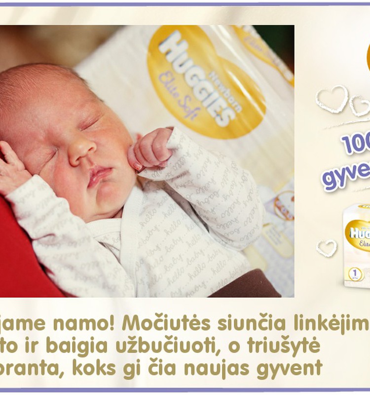 Mažylis auga kartu su Huggies® Elite Soft: 3 diena