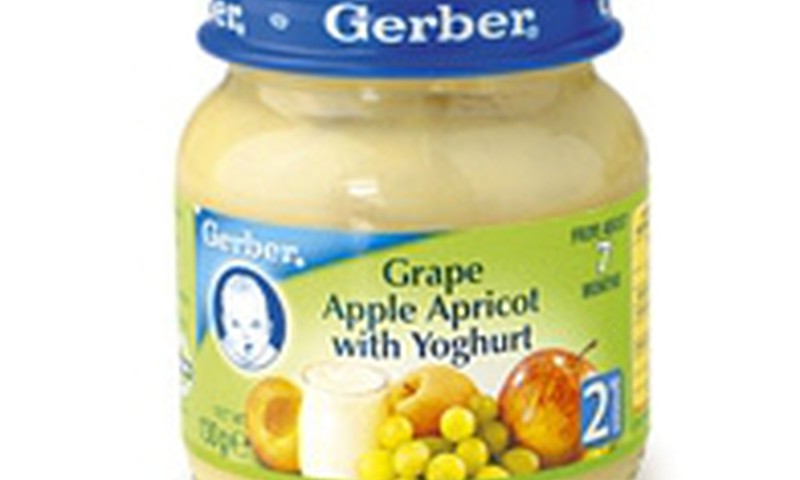 Gerber vaisių tyrelė su jogurtu nuo 7 mėnesių