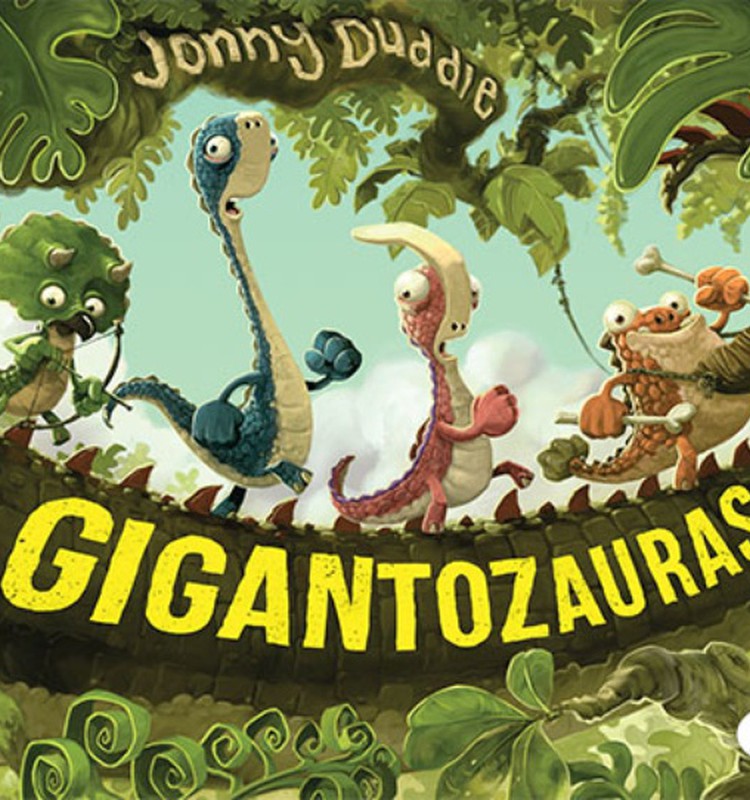 Apie Nieko rimto knygelę "Gigantozauras"