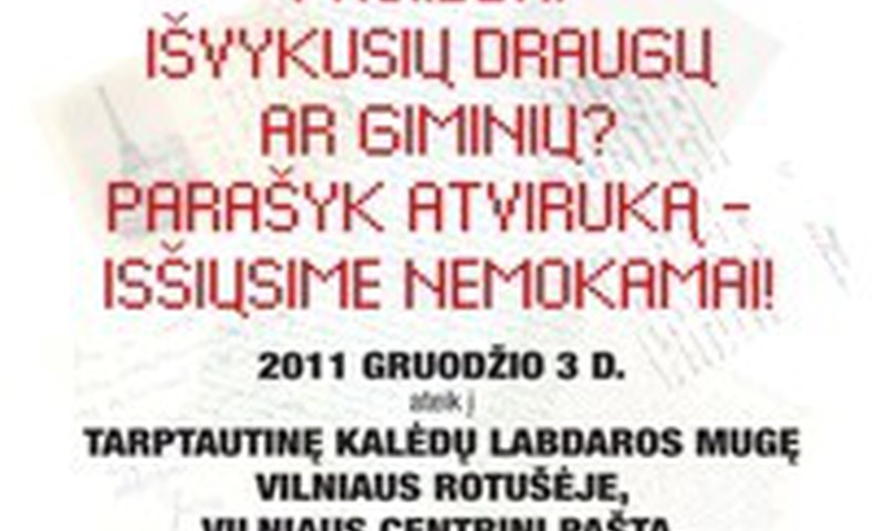 Laiškas emigravusiam draugui ir giminaičiui