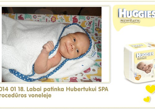 Hubertas auga kartu su Huggies ® Newborn: 30 gyvenimo diena 