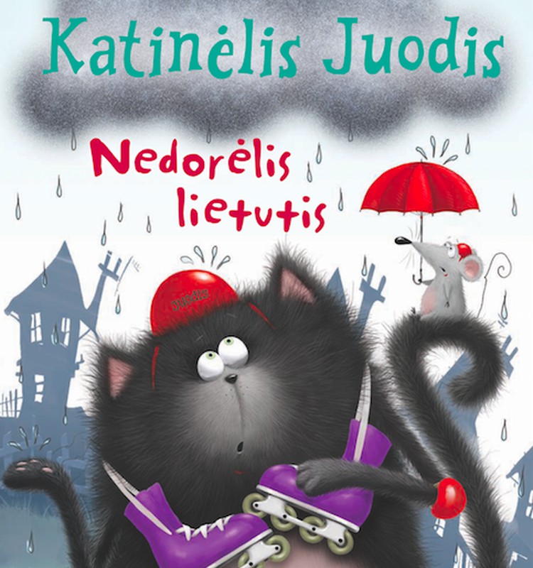 Laimėk knygelę "Katinėlis Juodis. Nedorėlis lietutis"