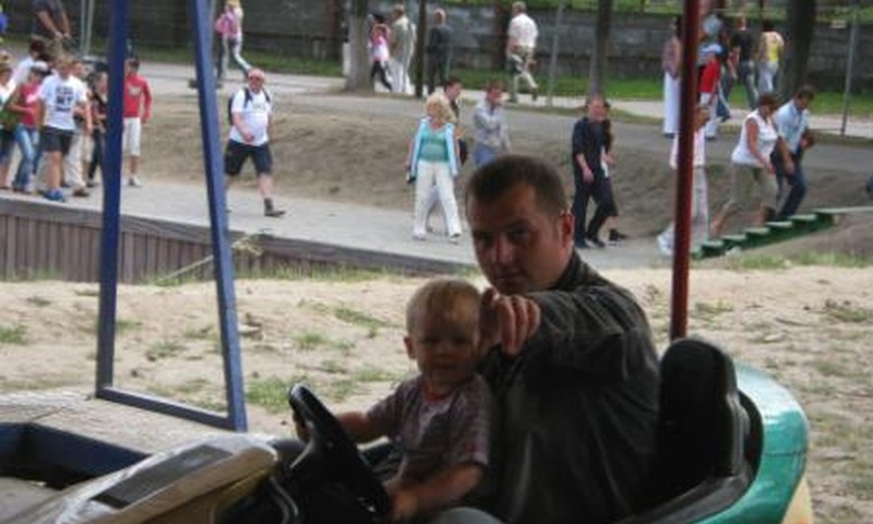 Dominykas su tėveliu