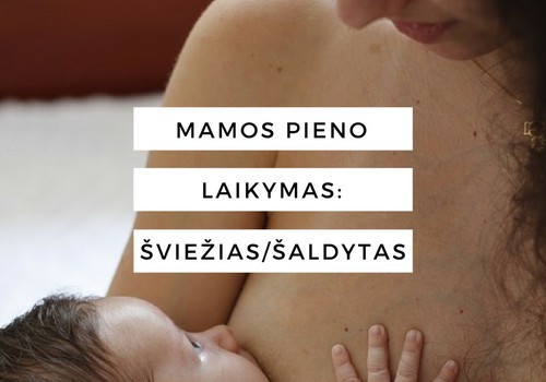 Kiek laiko galima laikyti šviežią ir atšildytą mamos pieną? 