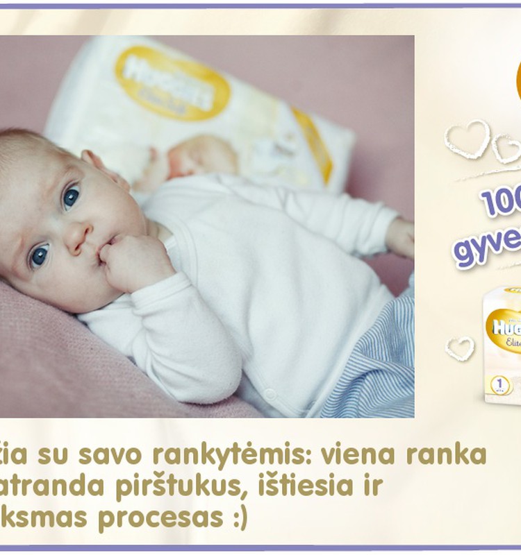 Mažylis auga kartu su Huggies® Elite Soft: 87 diena