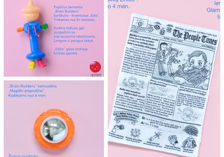Ieškome mažųjų testuotojų, išbandant „Brain Builders" žaislus